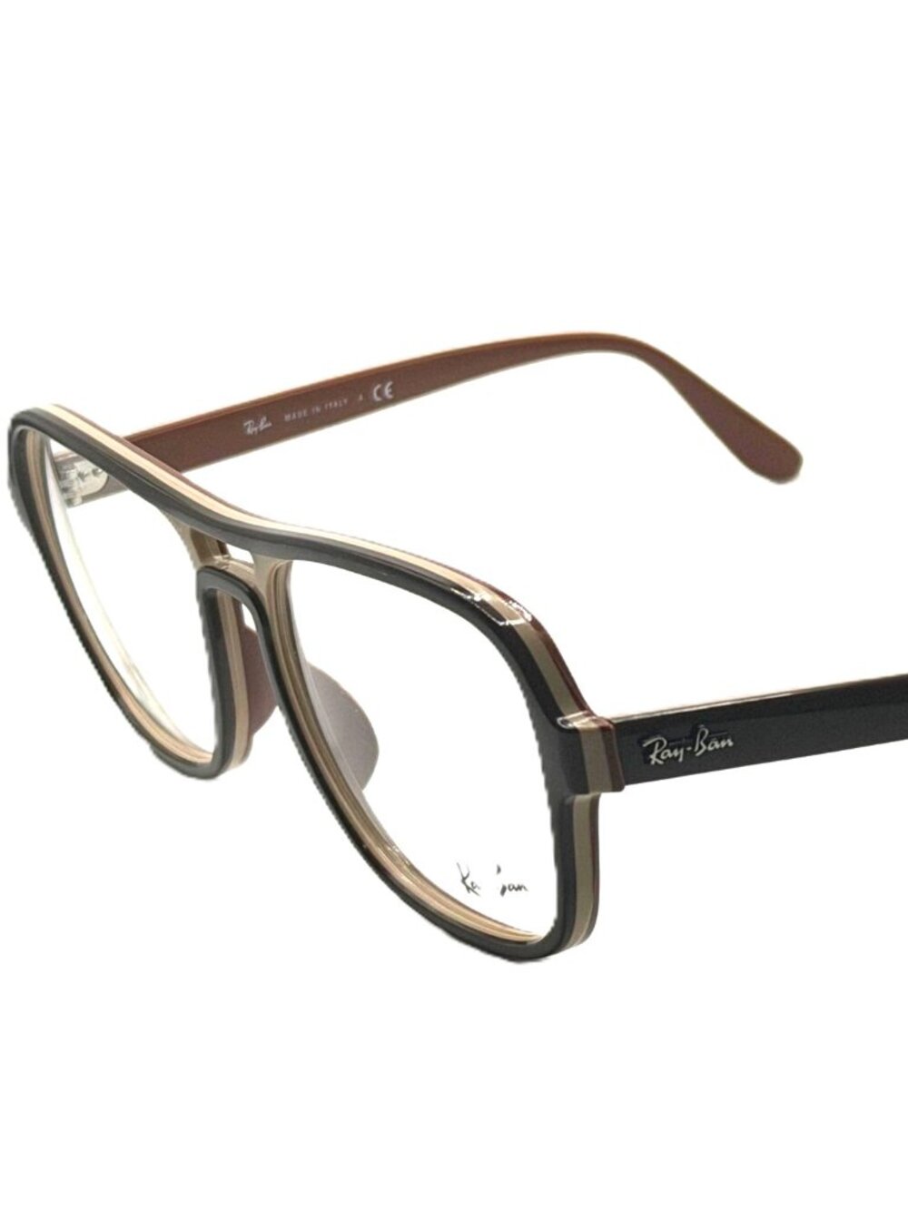 NEW RAY BAN RB 4356-V STATESIDE 8135 DARK BROWN LIGHT BROWN UNISEX 55MM 17 140